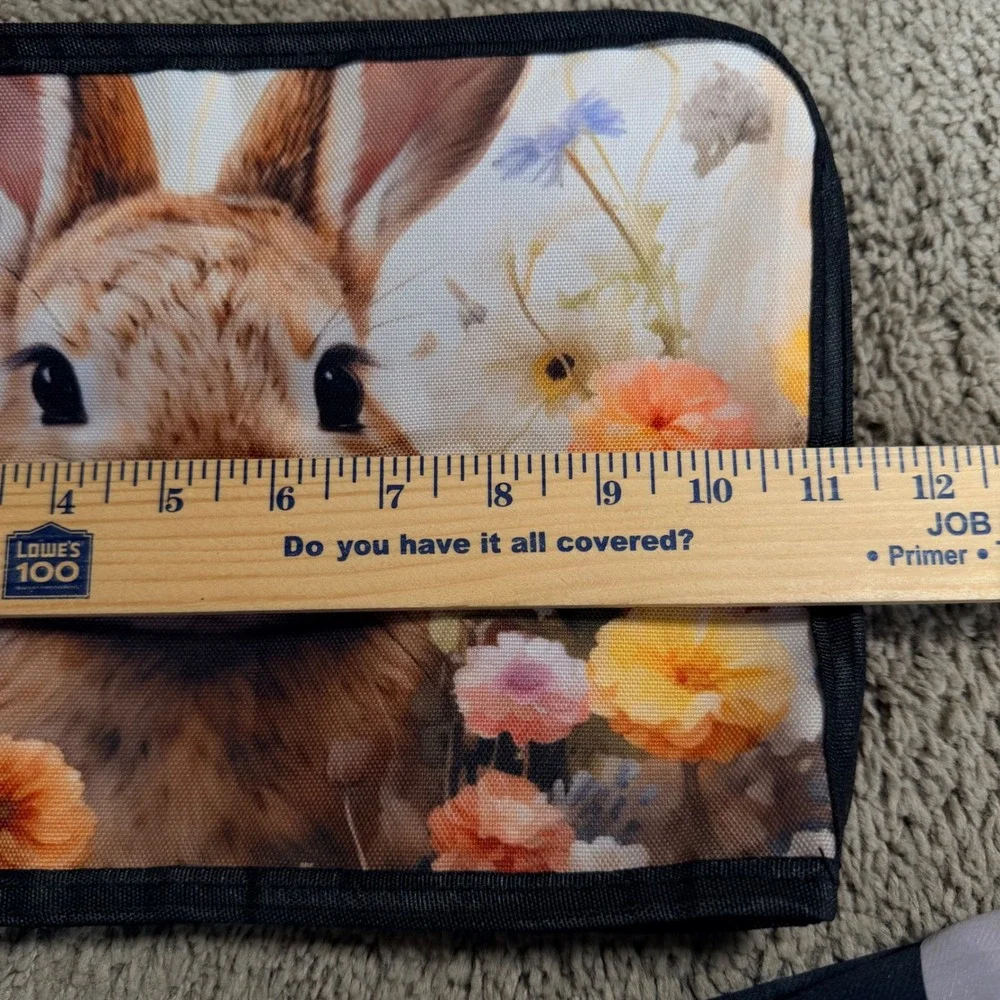 Rustic Wildlife Mountain Scene Window Curtains 28x36 Rabbit Floral Toaster Cover
